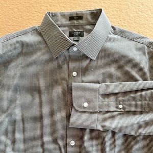 J Crew Ludlow Dress Shirt Microcheck 17/36 New